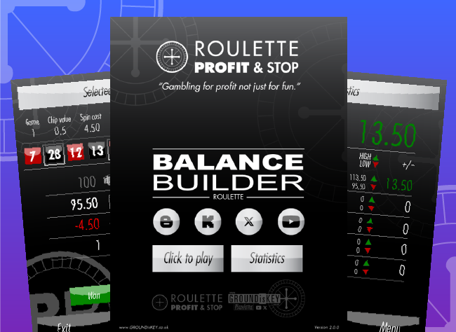 Balance Builder roulette tool for inside bets and live dealer games