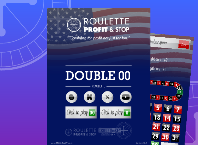 Double 00 roulette tool for American roulette