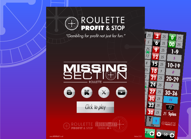 Missing Section roulette strategy tool for tracking cold numbers