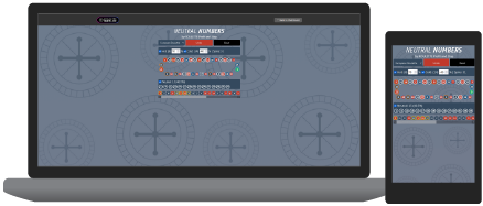 Screenshot of Neutral Numbers Roulette Tool interface
