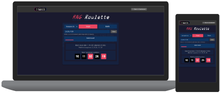 Screenshot of RNG Roulette Prediction Tool interface