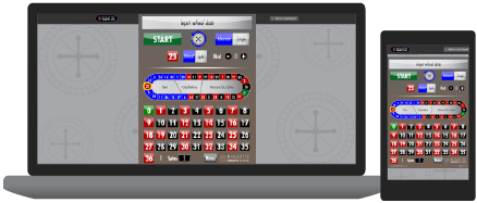 Screenshots of Visual Ballistics Roulette Tool interface